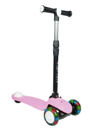 PRO WHEELS IŞIKLI SCOOTER PUDRA PEMBE 3+ 50 KG