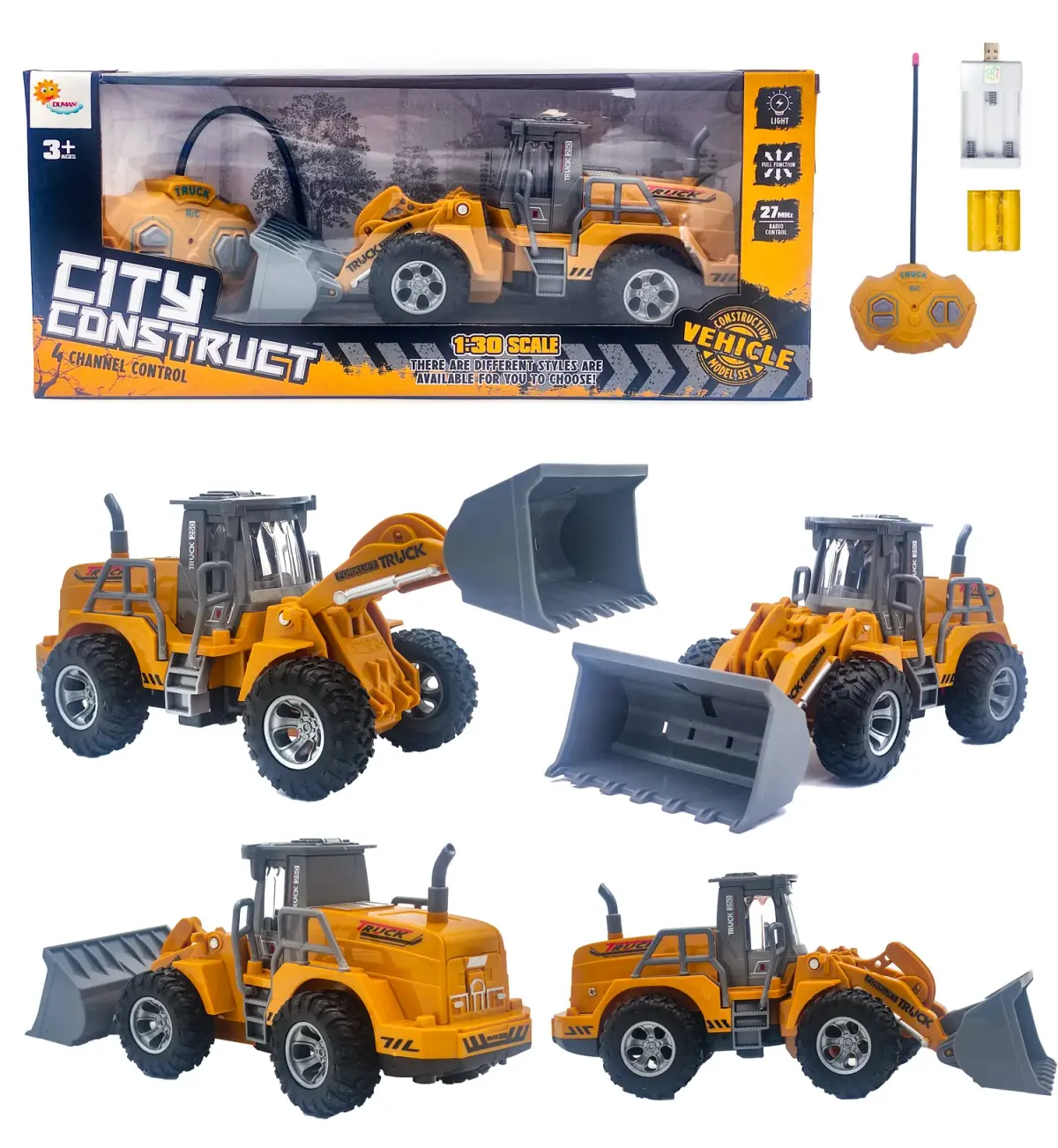 UZAKTAN KUMANDALI 4 FONK.ŞARJLI DOZER İŞ MAKİNESİ