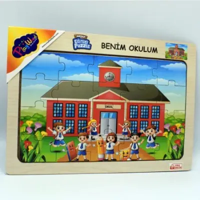 AHŞAP EĞİTİCİ PUZZLE BENİM OKULUM