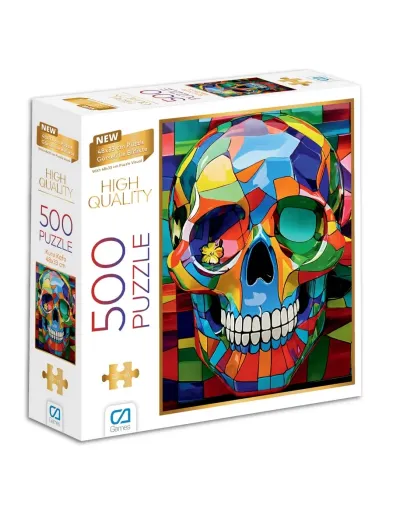 RENKLİ KURU KAFA PUZZLE 500