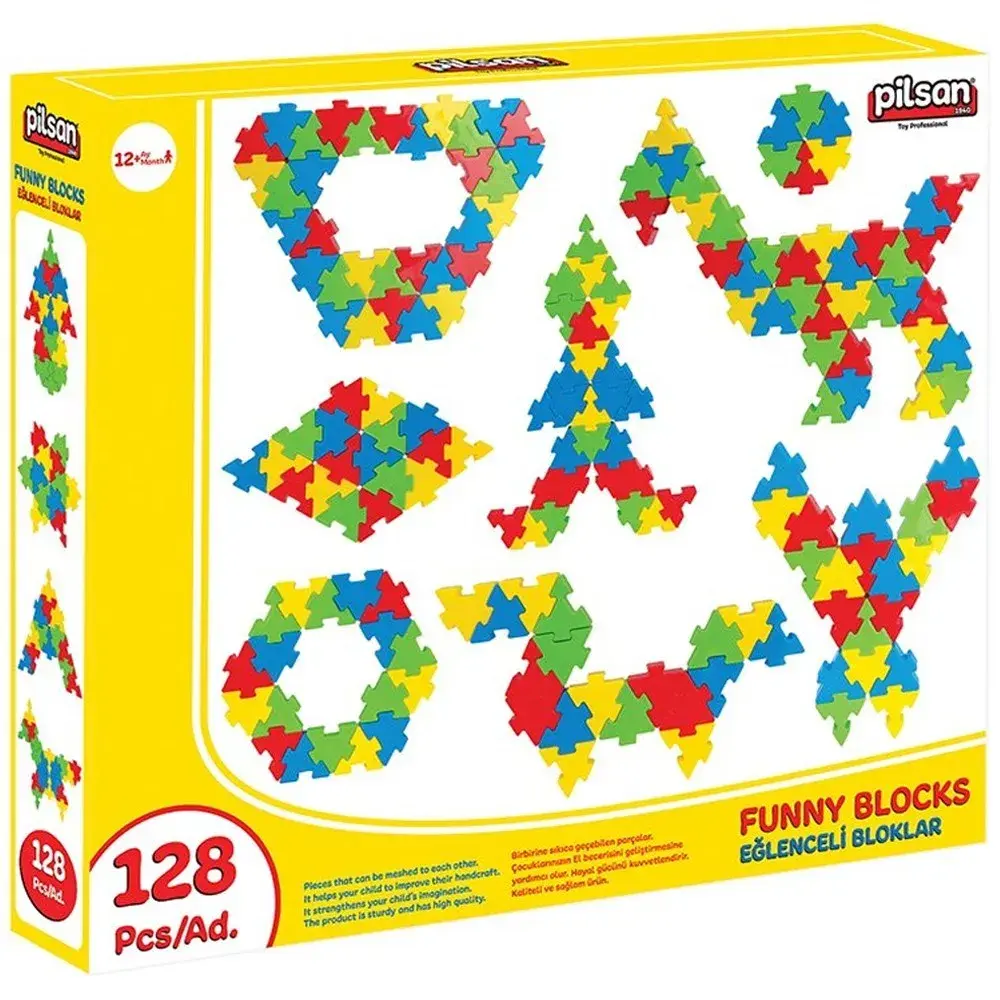 EĞLENCELİ BLOKLAR (128 PARÇA)