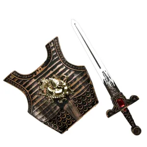 SUN-YFN-PAL-ŞÖVALYE SET KILIÇ/BALTA/ZIRH SESLİ 2A.KRTL.
