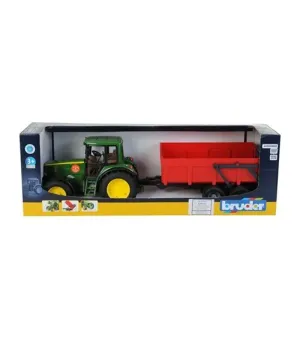 Bruder John Deere 6920 Traktör Kırmızı Römork 0205