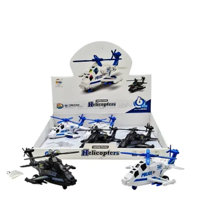 DİSPL.SÜRTMELİ PİLLİ SESLİ IŞIKLI POLİS HELİKOPTER