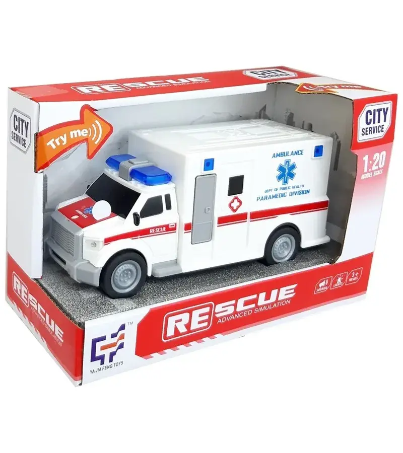 KUT.PİLLİ SESLİ IŞIKLI SÜRT.AMBULANS