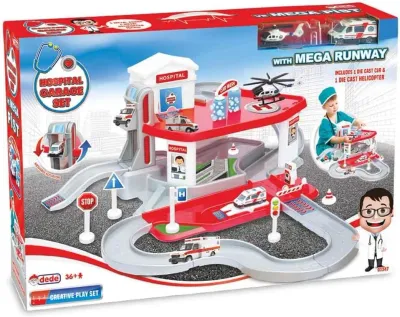 2 KATLI HASTANE GARAJ SETİ VE MEGA PİSTİ