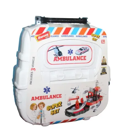 HEROES TOYS ÇANTALI AMBULANS SETİ ARABALI