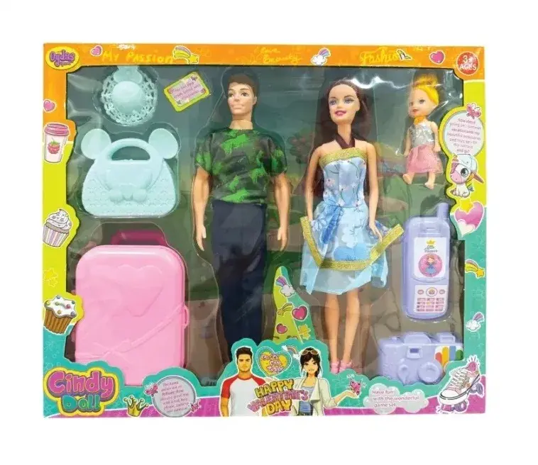 02455 CINDY DOLL AILE TATIL SETI*12*