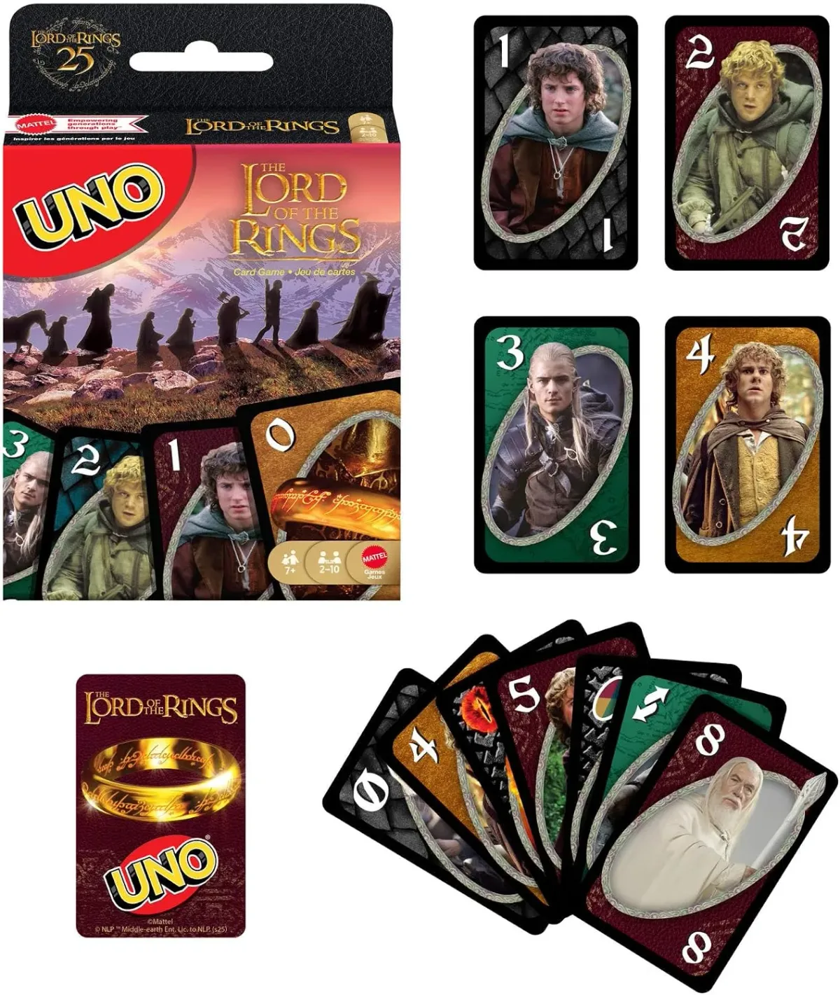 Mattel Games Uno Lord Of The Rings Kartlar