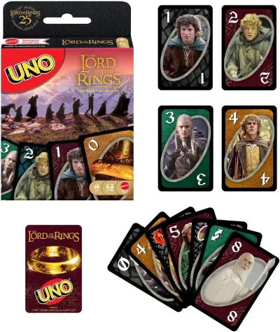 Mattel Games Uno Lord Of The Rings Kartlar