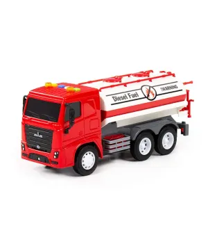 City-2 Sürtmeli V2 Tanker (ışıklı ve sesli) (kırmızı kabin) (kutuda)