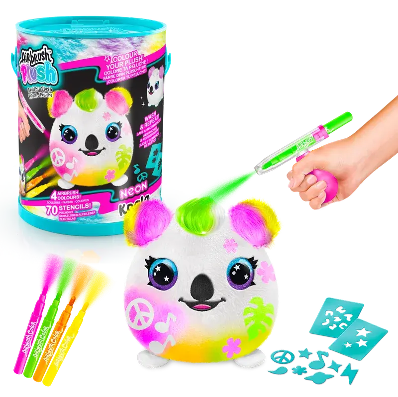 AIRBRUSH PLUSH - NEON SQUISH PALS BOYA KUTUSU