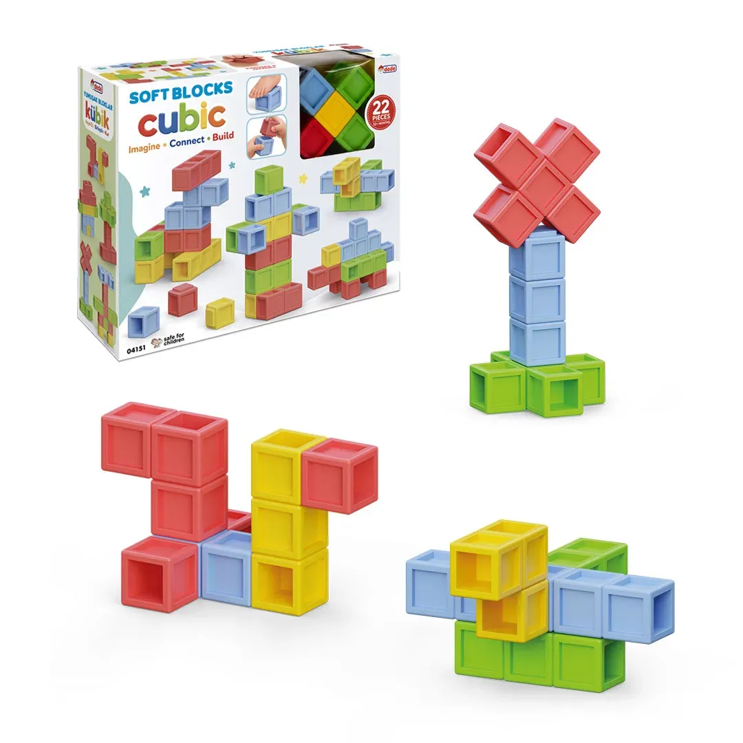 YUMUŞAK BLOKLAR KÜBİK 22 PRÇ