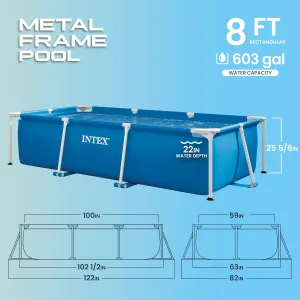 Intex 26271 Küçük Metal Çerçeve Havuz 260x160 cm