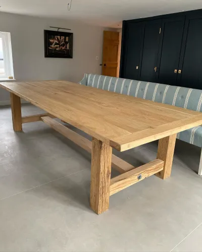 Walnut Ahşap Kütük Masa