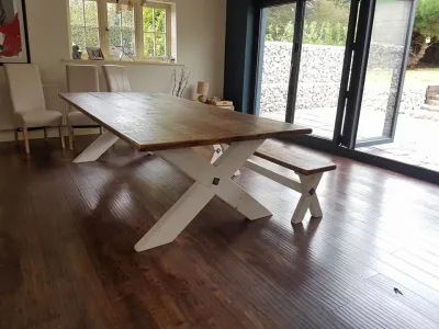 Pine Ahşap Yemek Masası Takımı