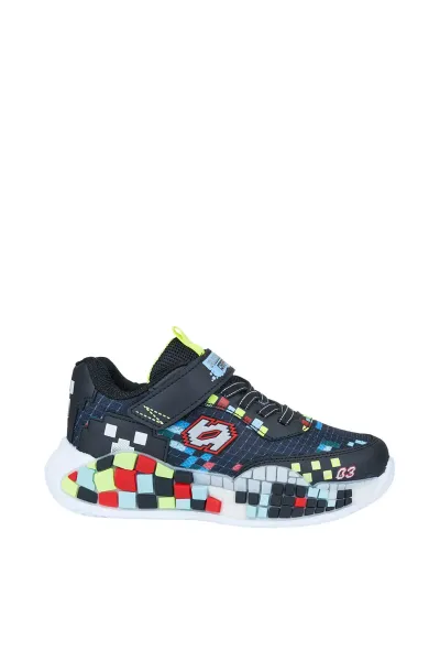 Erkek Çocuk Oyun Pixel Blok Desenli Spor Sneaker Ayakkabı
