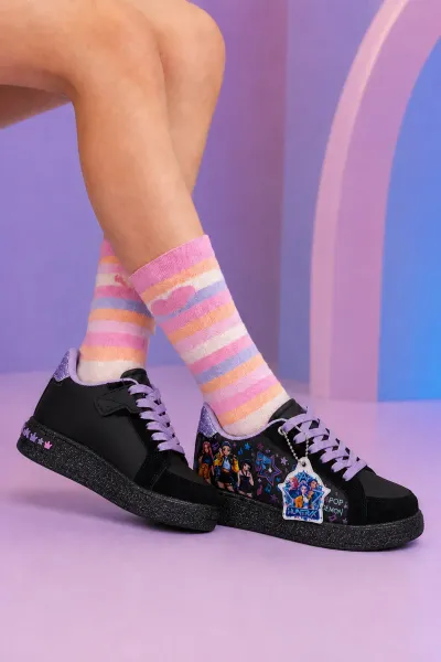 Pop Star Kız Çocuk Aksesuarlı Günlük Sneaker Ayakkabı