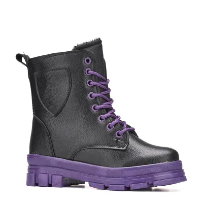 WALKİNG_F_BOT_020 SİYAH_MOR