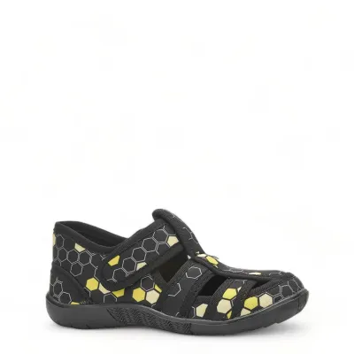CRAZYKIDS_P_SAND SİYAH_SARI_PETEKLİ_26-31