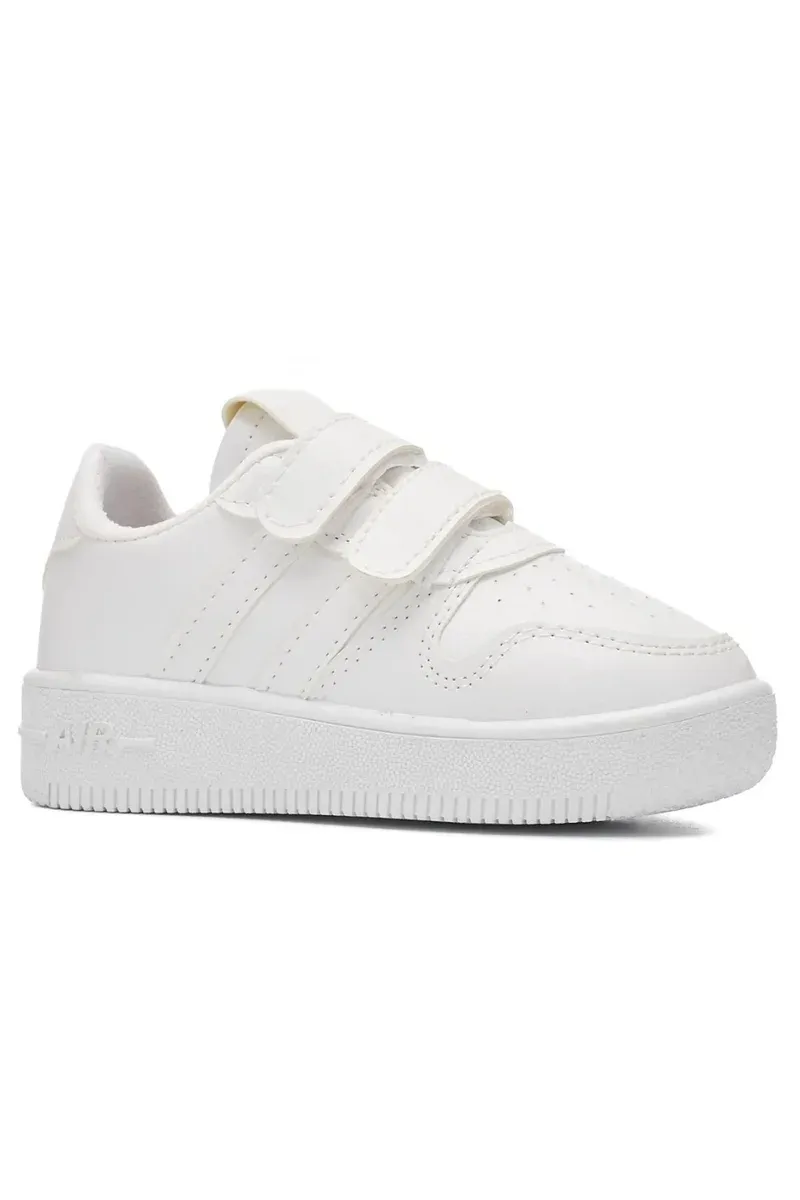 Beyaz cırt cırtlı çocuk sneakerı