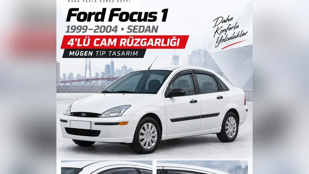 Ford Focus Aksesuar Rehberi: Rüzgarlık, Paspas Seti, Kılıf, Torpido