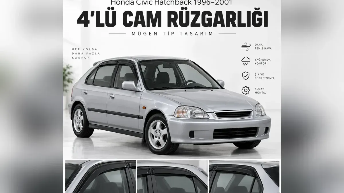 Honda Civic Rehberi: Rüzgarlık, Paspas Seti, Araca Özel Kılıf, Dış Aksesuar