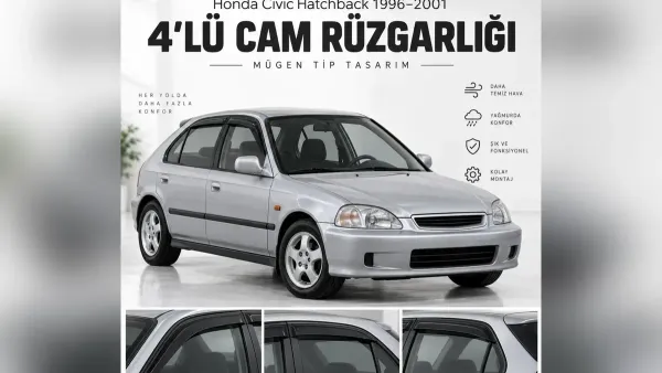 Honda Civic Rehberi: Rüzgarlık, Paspas Seti, Araca Özel Kılıf, Dış Aksesuar