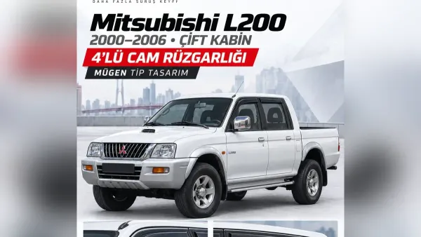 Mitsubishi L200 Aksesuar Rehberi: Rüzgarlık, Paspas, Direksiyon, Kılıf