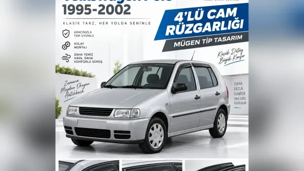 Volkswagen Polo Rehberi: Rüzgarlık, Paspas, Koltuk Kılıfı, Silecek