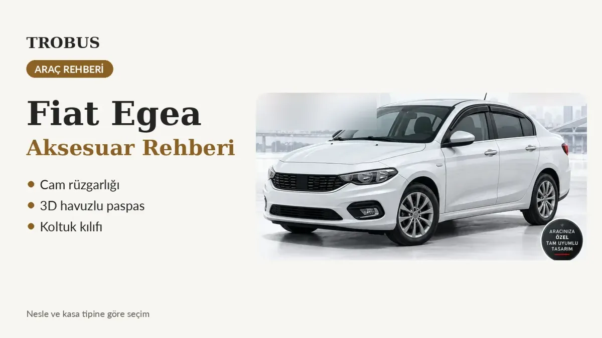 Fiat Egea Aksesuar Rehberi: Rüzgarlık, Paspas, Kılıf, Direksiyon