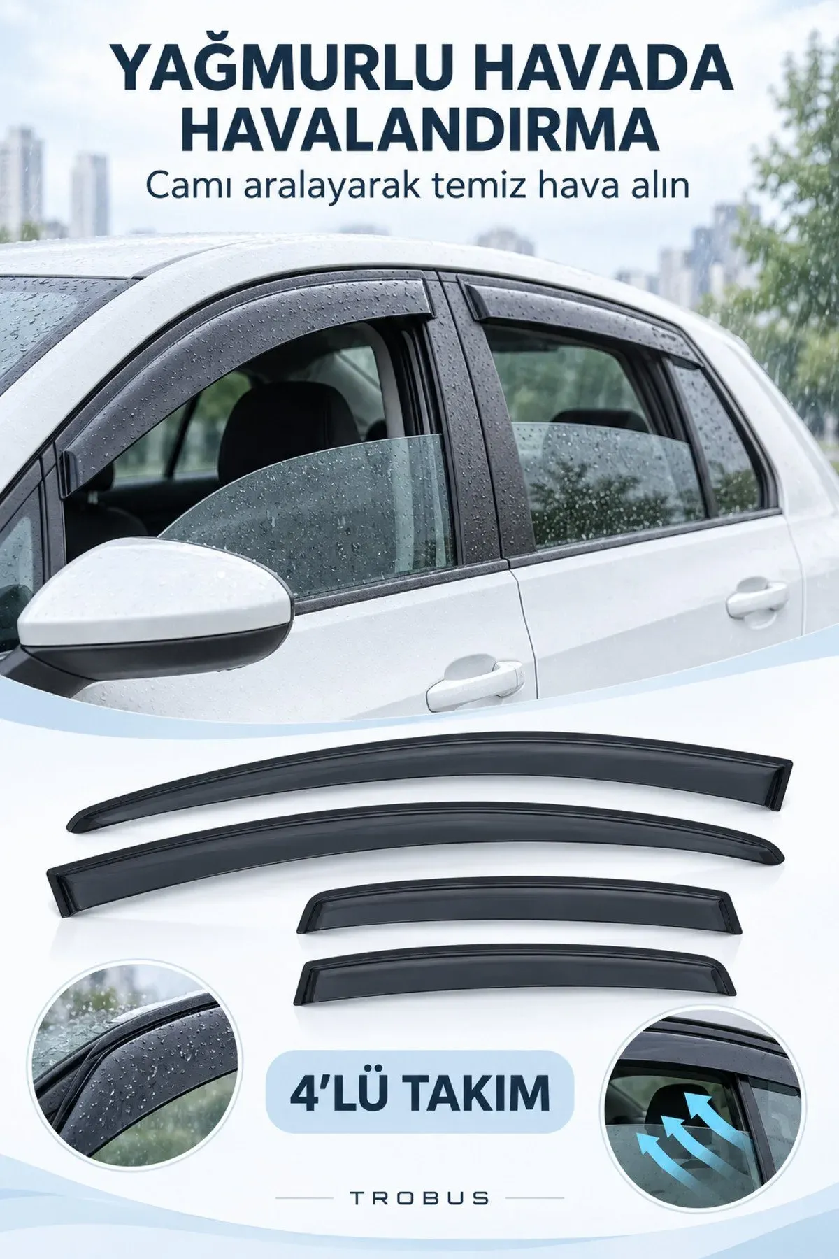 Fiat Egea 4'lü cam rüzgarlığı takımı