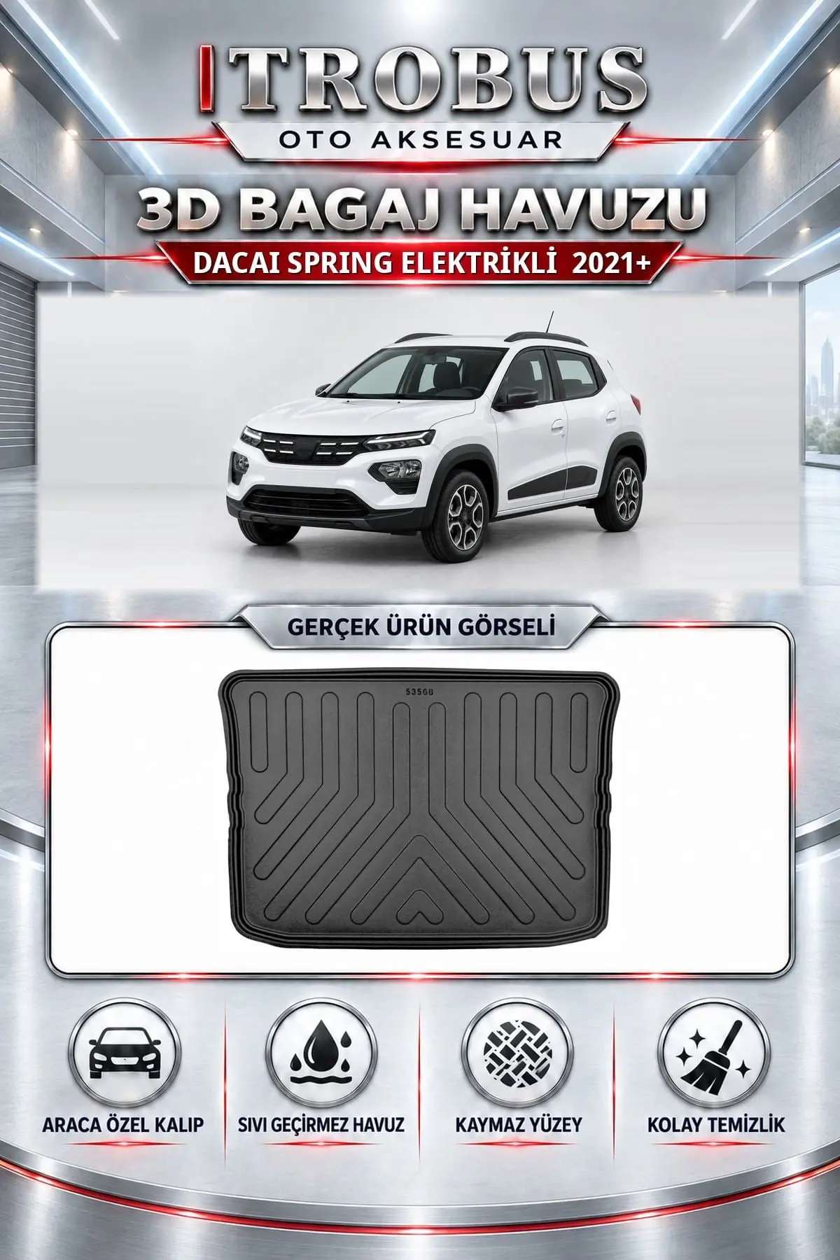 Dacai Spring Elektrikli 2021 Sonrası Araca Özel 3D Bagaj Havuzu