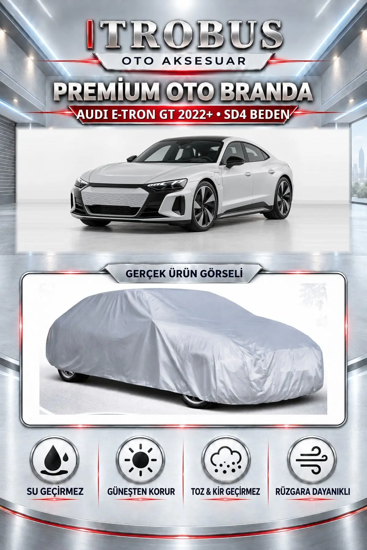 Audi e-tron GT 2021 ve Sonrası Uyumlu Premium Oto Branda – SD4 Beden