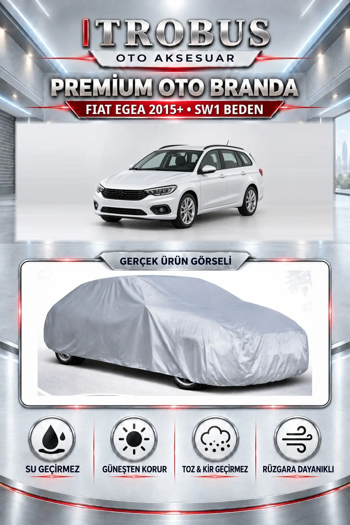 Fiat Egea Station Wagon 2016 ve Sonrası Uyumlu Premium Oto Branda – SW1 Beden