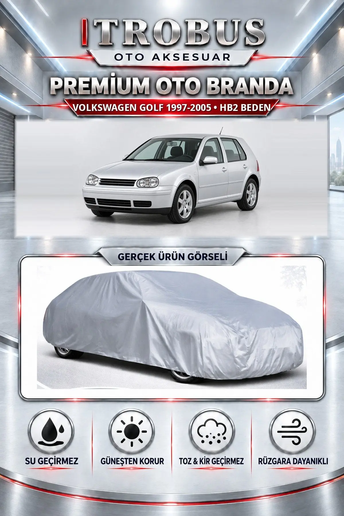 Volkswagen Golf III - IV 1991-2003 Uyumlu Premium Oto Branda – HB2 Beden