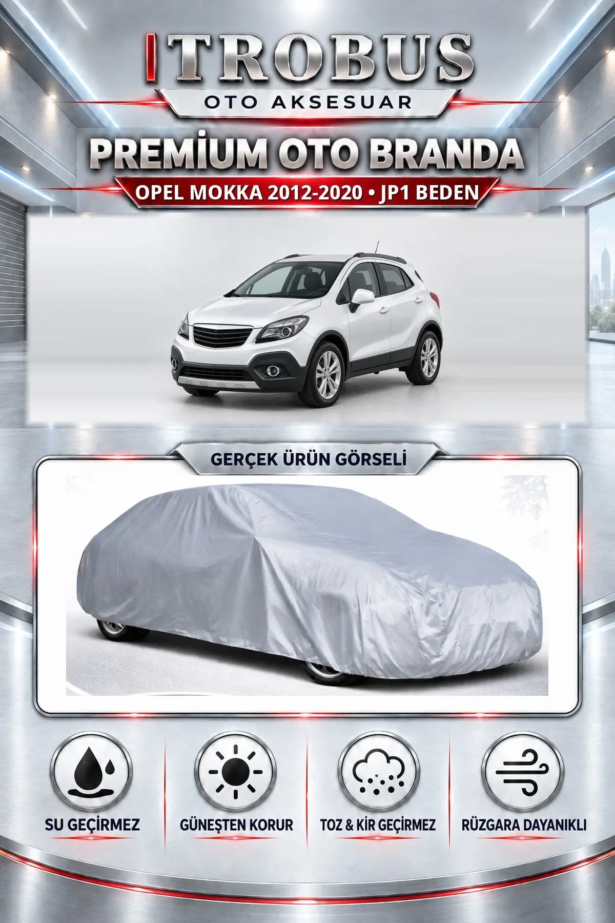 Opel Mokka 2012 ve Sonrası Uyumlu Premium Oto Branda – JP1 Beden