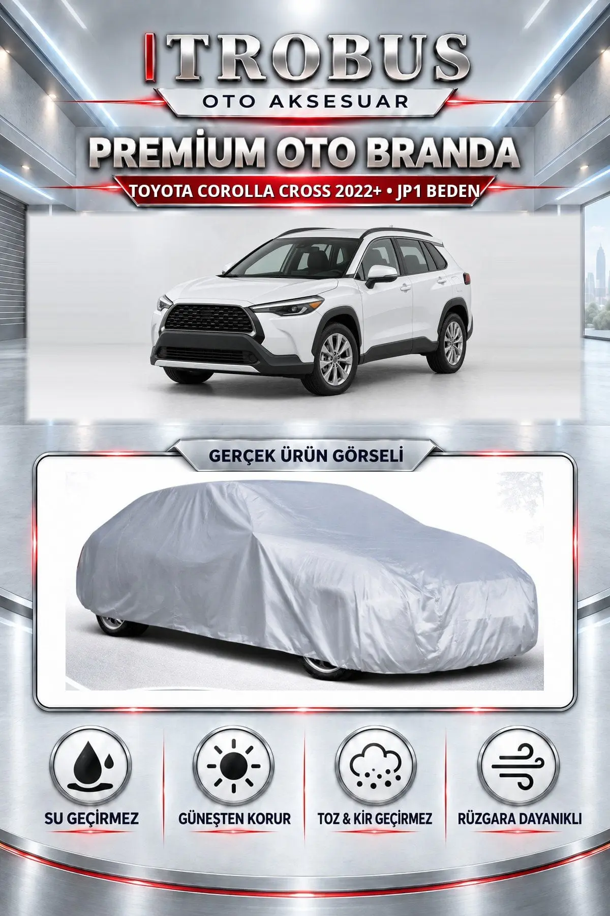 Toyota Corolla Cross 2020 ve Sonrası Uyumlu Premium Oto Branda – JP1 Beden
