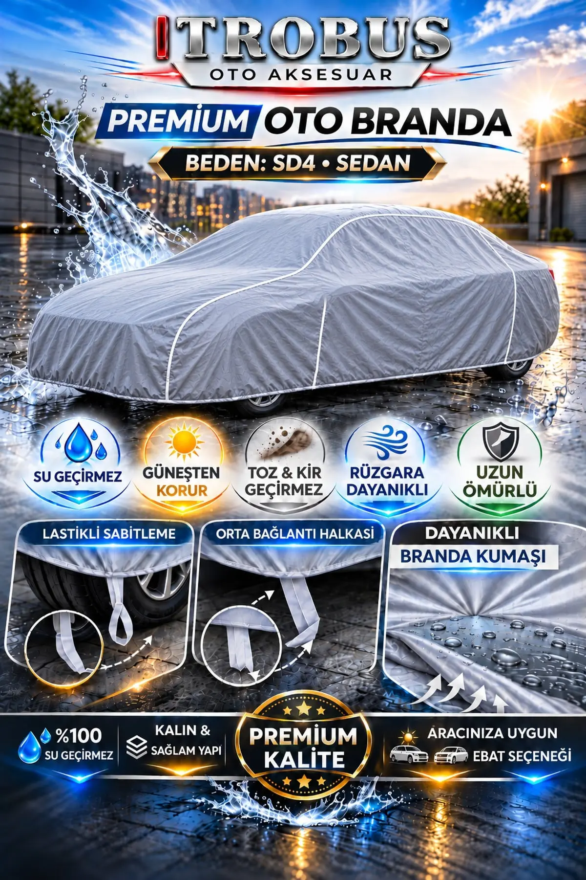 Premium Oto Branda SD4 Beden – Sedan Araçlar İçin