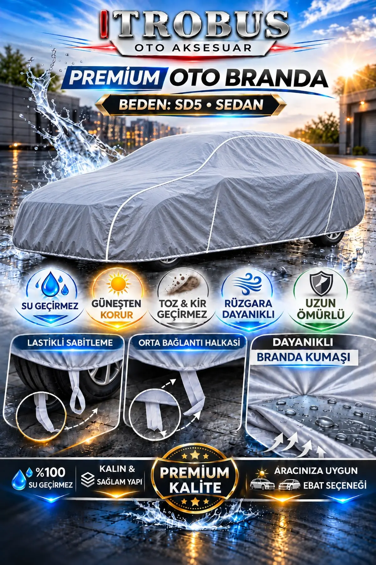 Premium Oto Branda SD5 Beden – Sedan Araçlar İçin