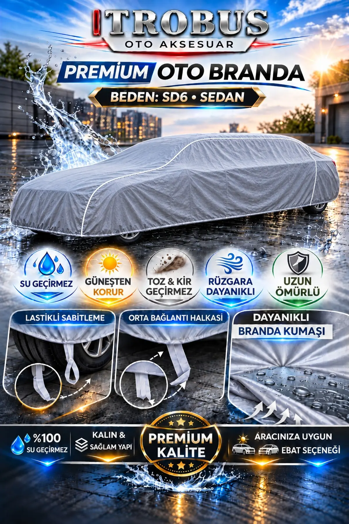 Premium Oto Branda SD6 Beden – Sedan Araçlar İçin
