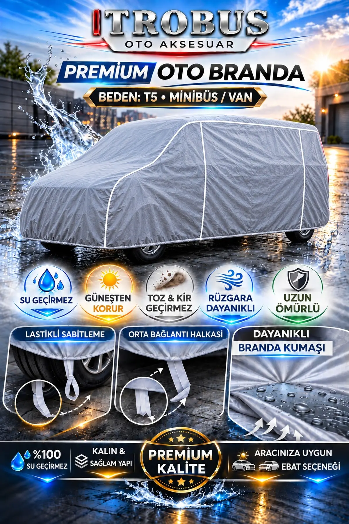 Premium Oto Branda T5 Beden – Minibüs / Van Araçlar İçin