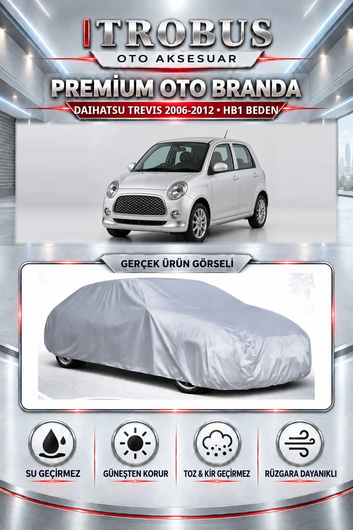 Daihatsu Trevis 2006-2012 Uyumlu Premium Oto Branda – HB1 Beden