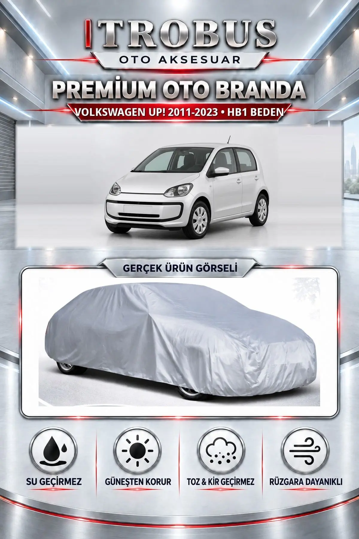 Volkswagen UP! 2011-2023 Uyumlu Premium Oto Branda – HB1 Beden