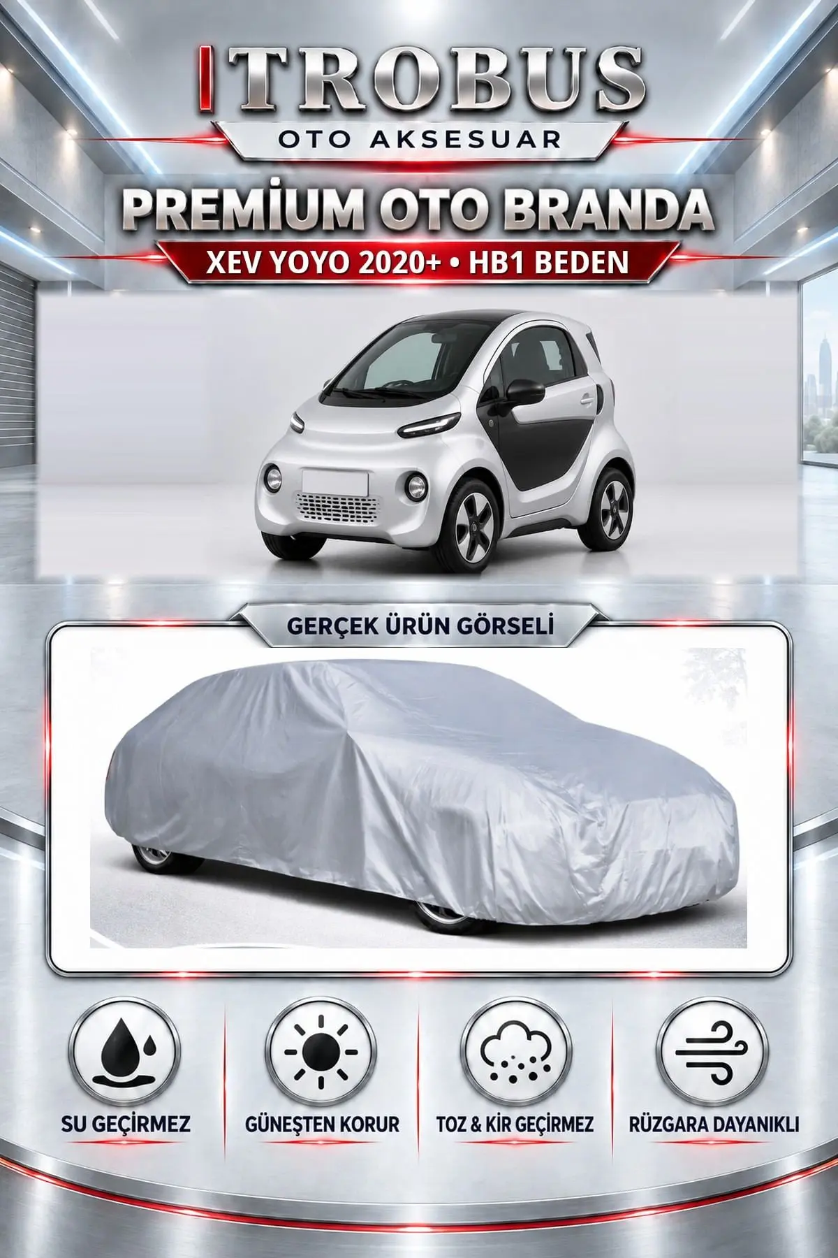 XEV Yoyo 2020 ve Sonrası Uyumlu Premium Oto Branda – HB1 Beden