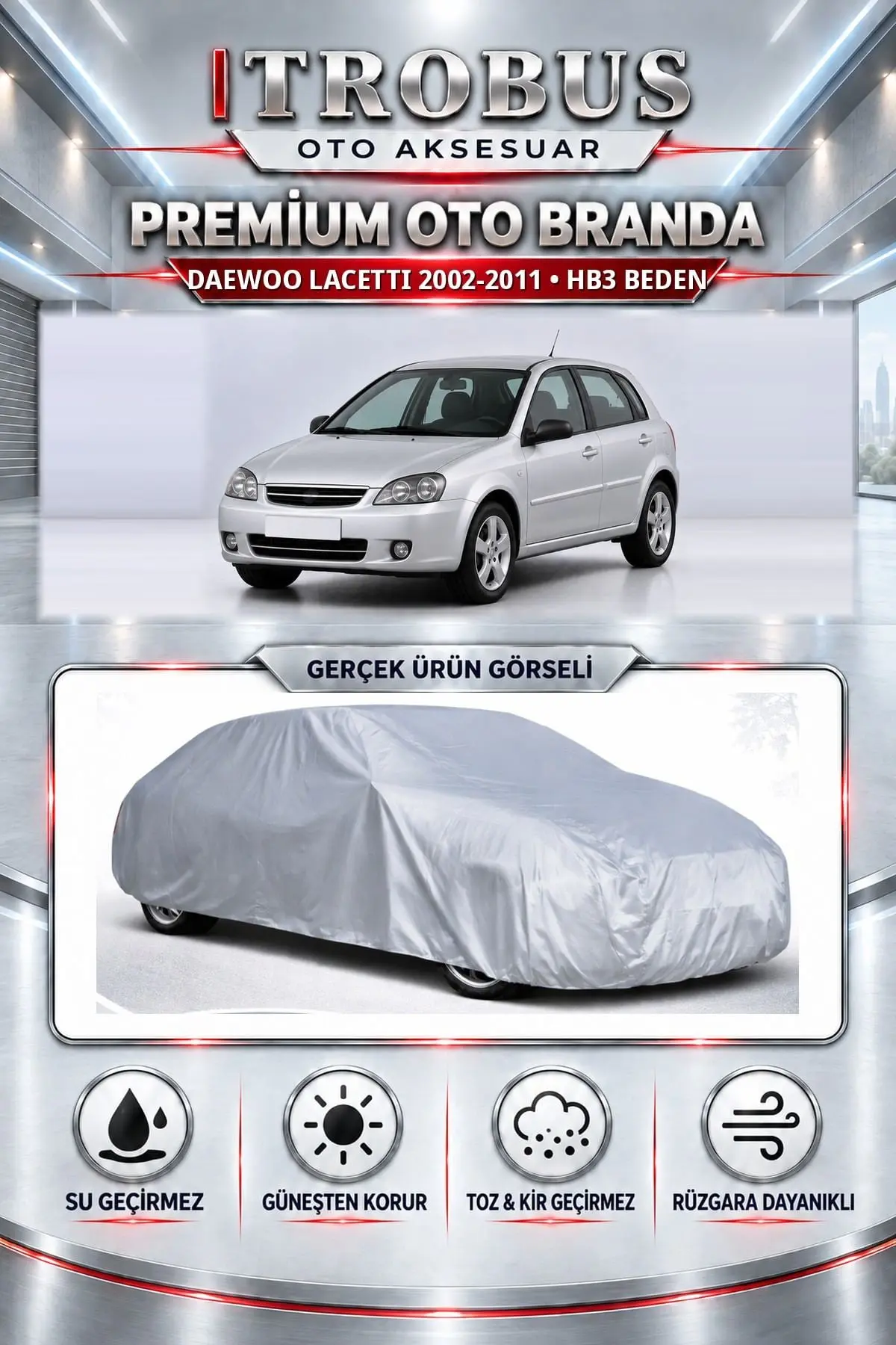Daewoo Lacetti 2002-2011 Uyumlu Premium Oto Branda – HB3 Beden