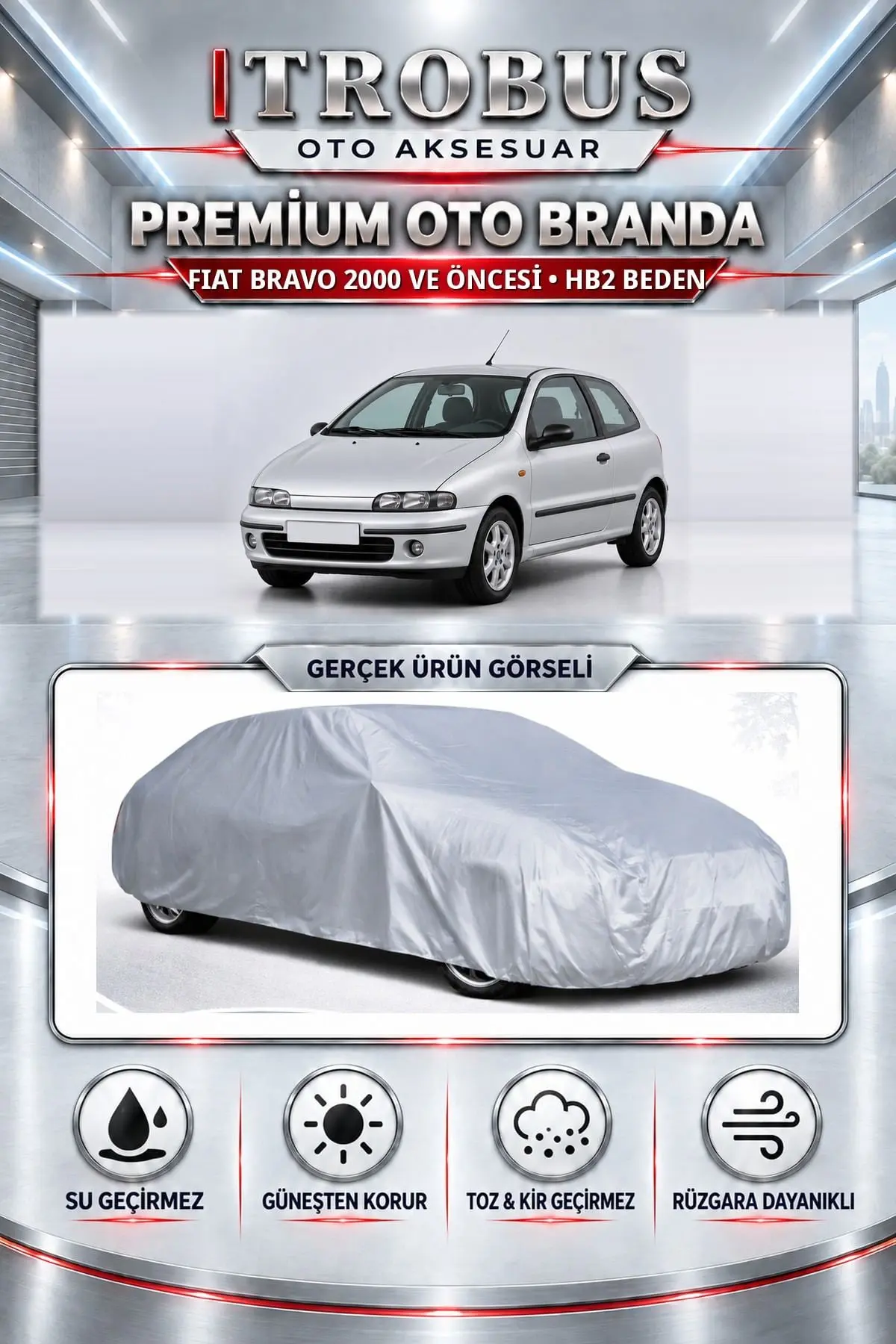 Fiat Bravo 2000 ve Öncesi Uyumlu Premium Oto Branda – HB2 Beden