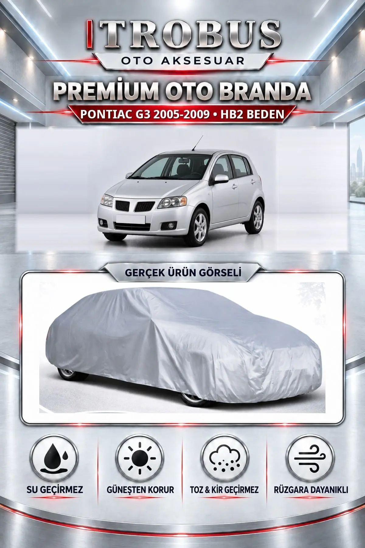 Pontiac G3 2005-2009 Uyumlu Premium Oto Branda – HB2 Beden
