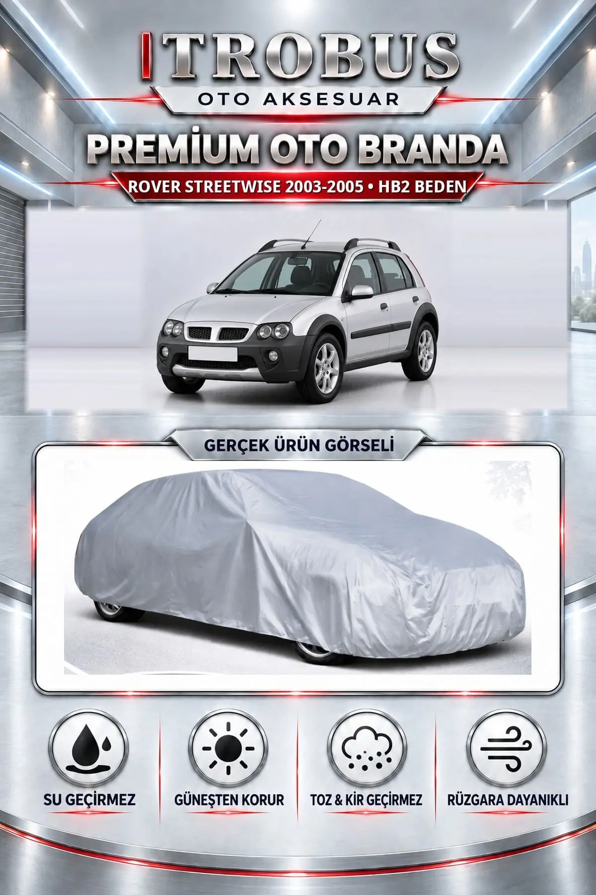 Rover Streetwise 2003-2005 Uyumlu Premium Oto Branda – HB2 Beden