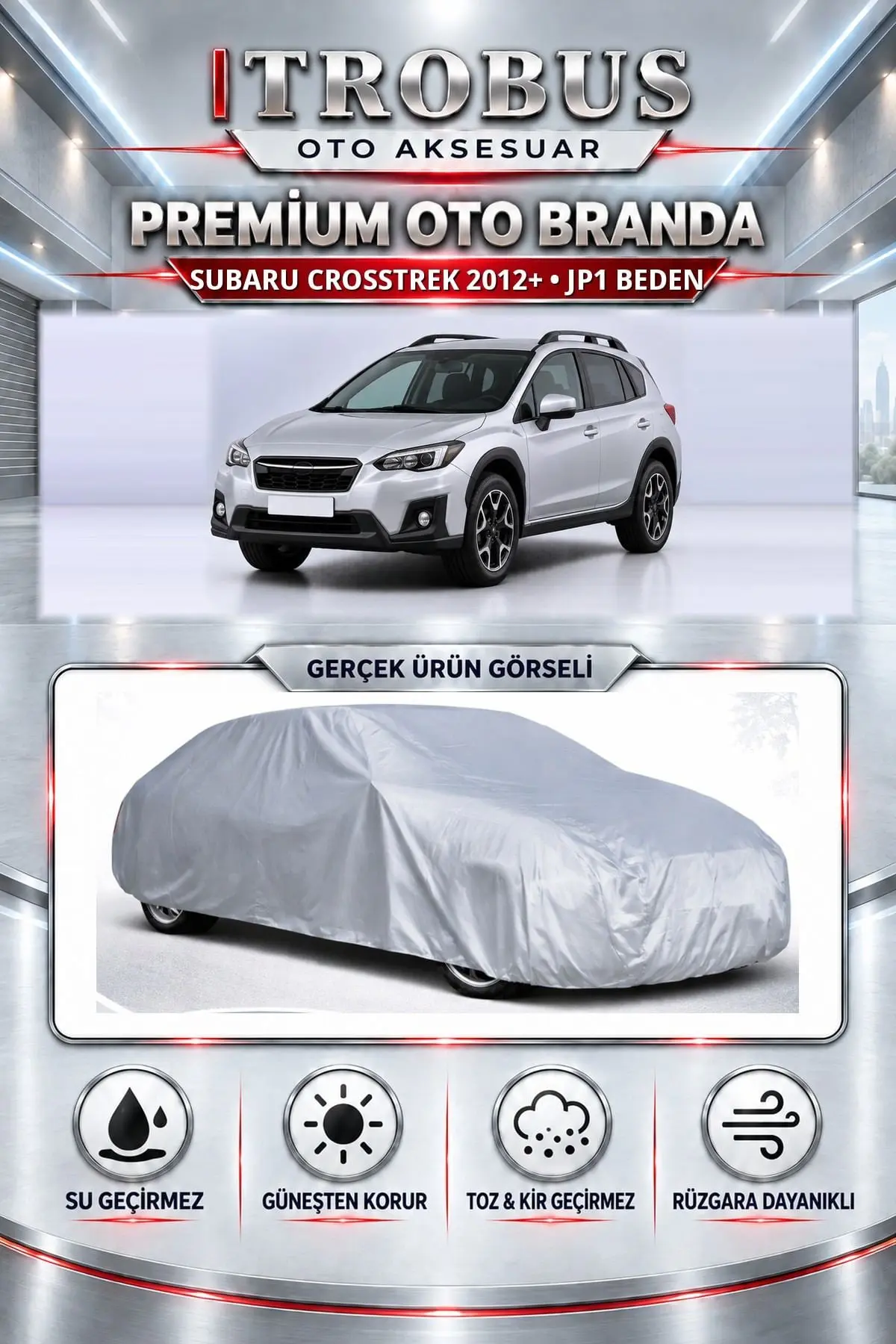 Subaru Crosstrek 2012 ve Sonrası Uyumlu Premium Oto Branda – JP1 Beden